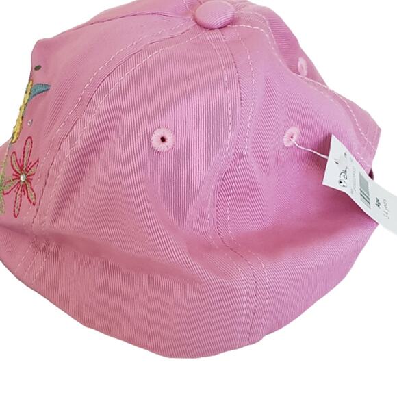 NWT Girl's Disney Tinkerbell Pixie Power  Pink Baseball Cap XS (3-4 Years Old) - Picture 7 of 9